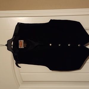 Paragraff Black Genuine Leather Vest
